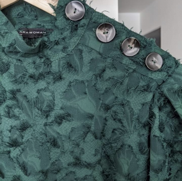 Zara Dark Green Midi Dress - Picture 5 of 8